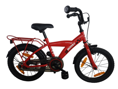 Bikefun bicicleta para niños boost 16 pulgadas con buje de freno - rojo