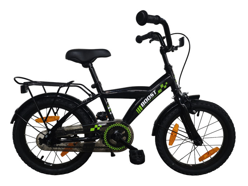 Bicicletta per bambini Bikefun Boost 16 pollici con mozzo freno - nera
