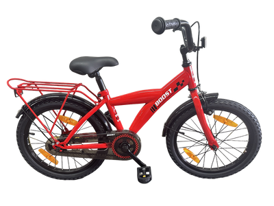 Bikefun bicicleta para niños boost 18 pulgadas con buje de freno - rojo