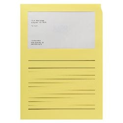 Carpeta clasificadora elco a4 amarilla 100 piezas