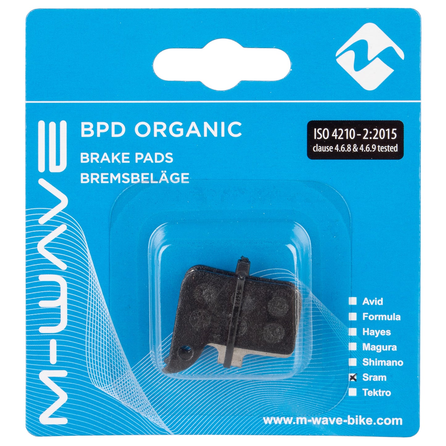 Pastiglie freno M-wave bpd organic sr1 per freno a disco