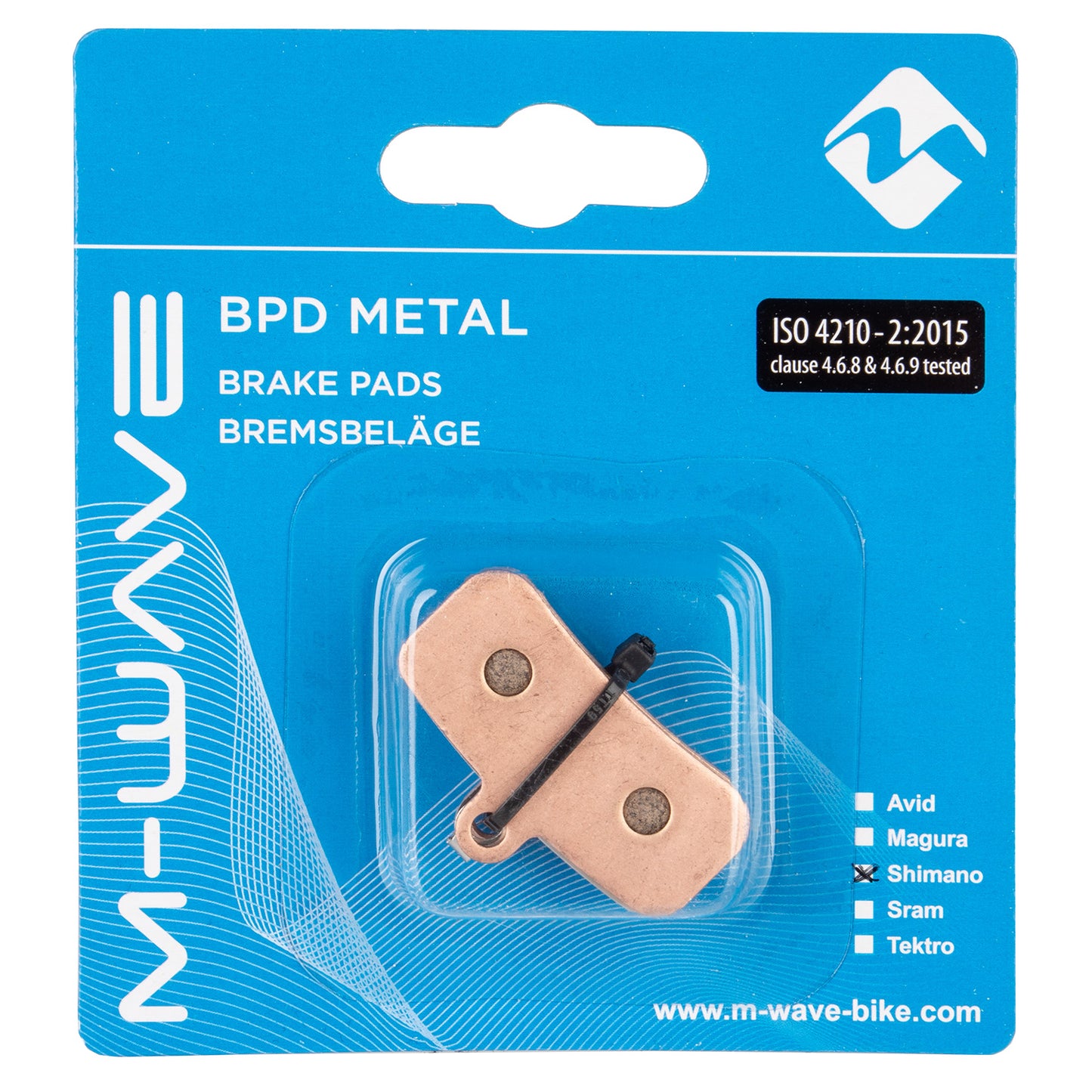 Pastiglie freno M-wave bpd metal s2 per freno a disco