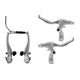 REM Set V-Brake con Silver de aluminio Greven Brake