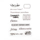 Vaessen creative • clear stamps franse teksten 12st.