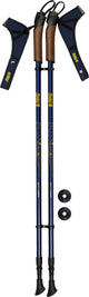 Bastoncini da nordic walking Abbey Camp - regolabili telescopicamente - al paio - blu grigio
