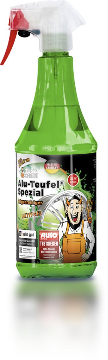 Detergente speciale per cerchi Alu-teufel alu-devil - verde - 1000 ml - vincitore del test!