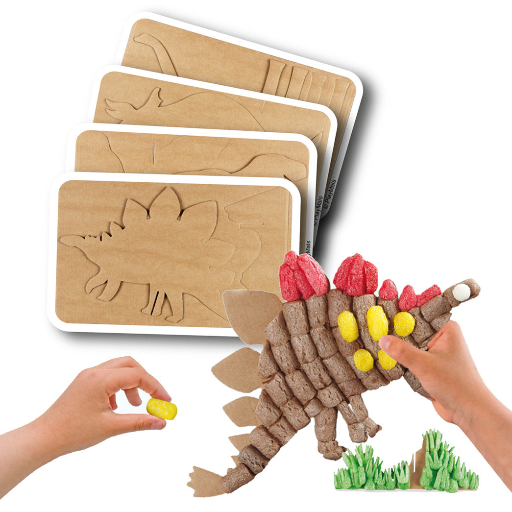 Playmais Dino Decorating Cards, 4st.