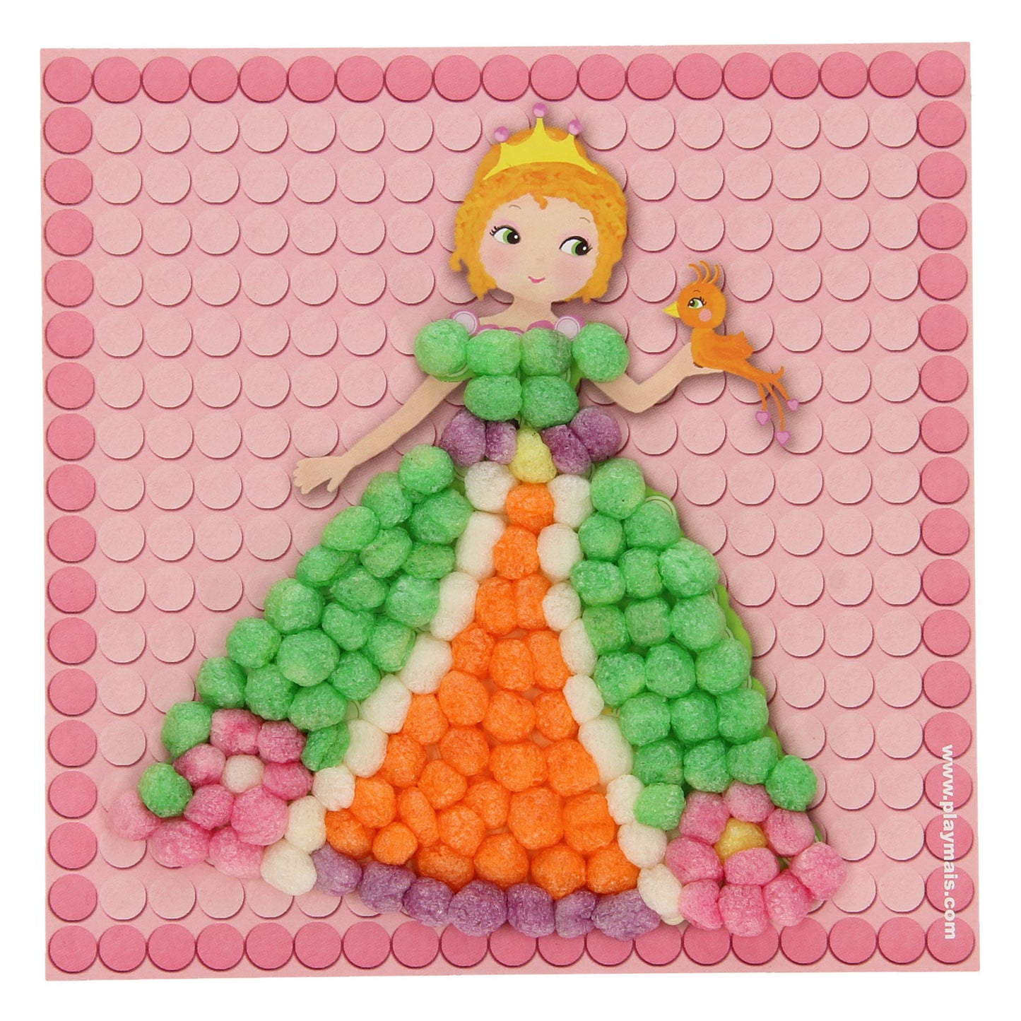 Le carte a mosaico Playmais decorano la principessa