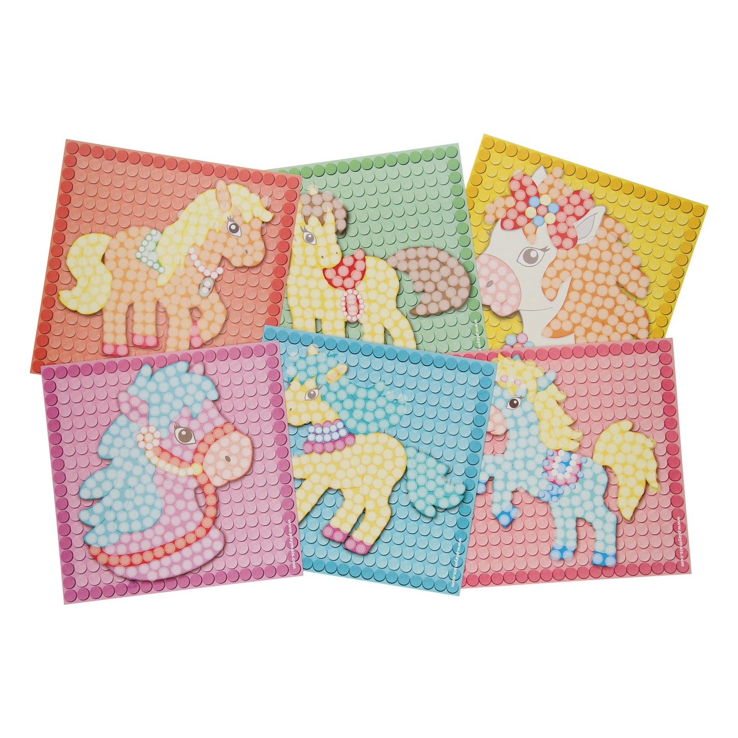 Playmais mosaic kaarten versieren dream pony