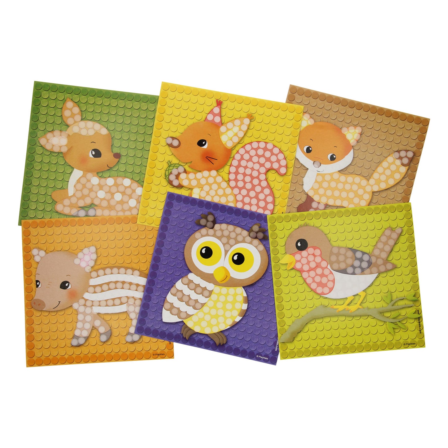 Playmais Mosaic cartas decorar bosque