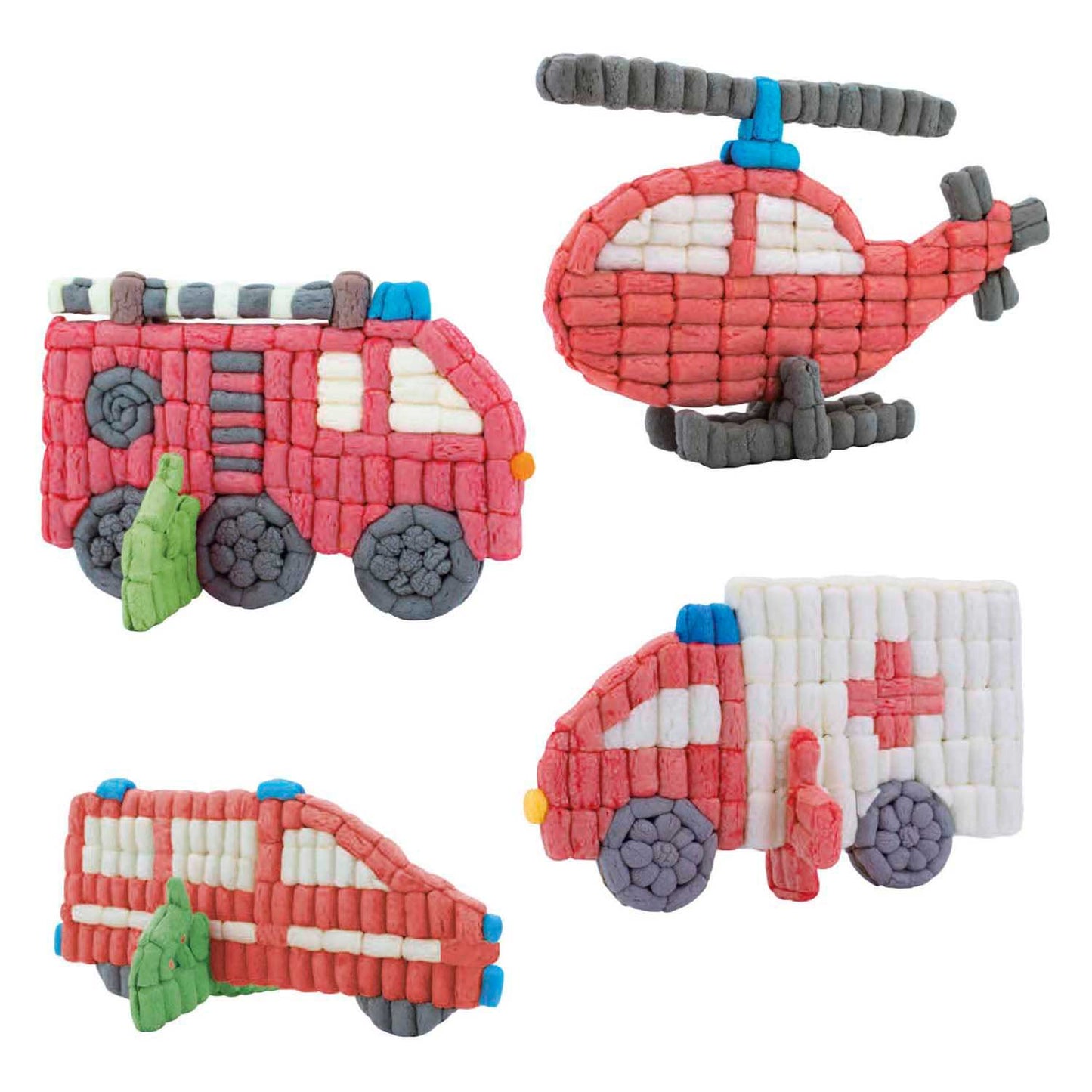 Tarjetas Playmais decoran camión de bomberos