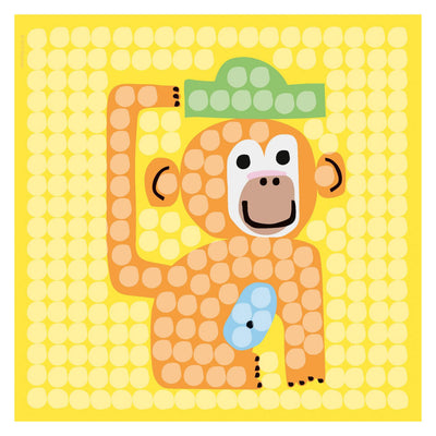 Tarjetas de mosaico Playmais decoran el zoológico