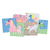 Le carte mosaico Playmais decorano l'unicorno
