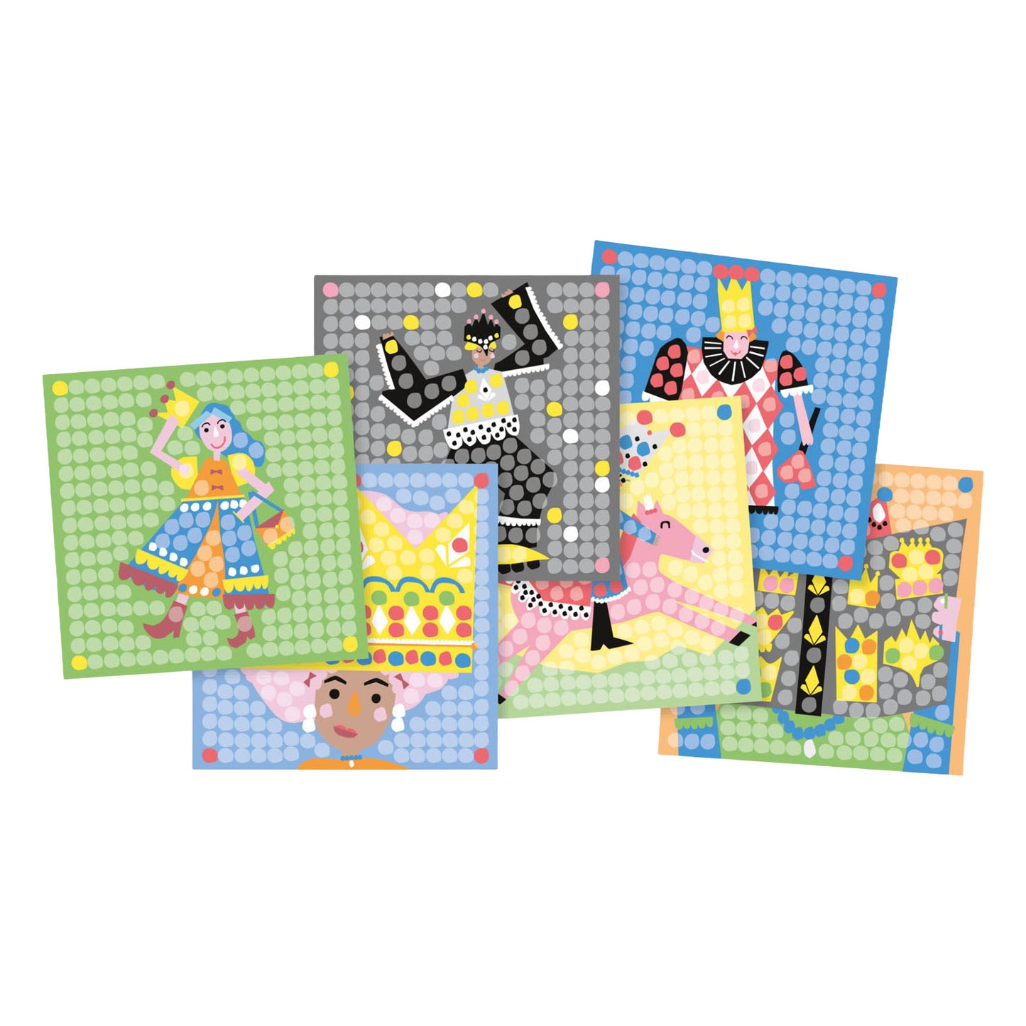 Le carte mosaico Playmais decorano la principessa