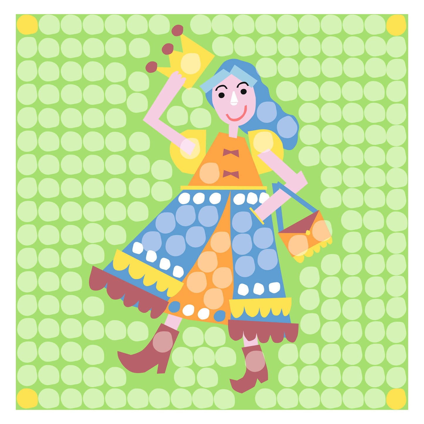 Le carte mosaico Playmais decorano la principessa