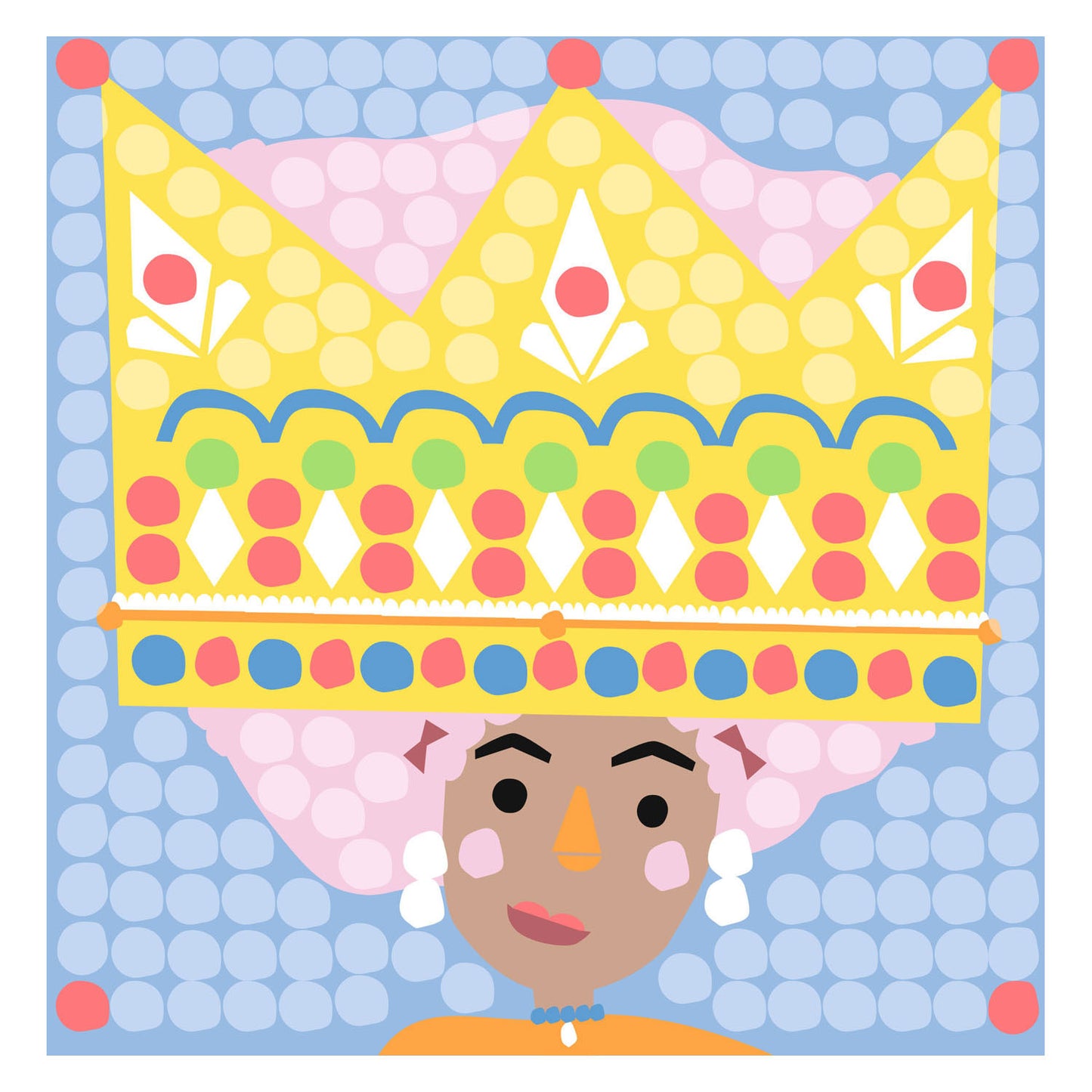 Le carte mosaico Playmais decorano la principessa