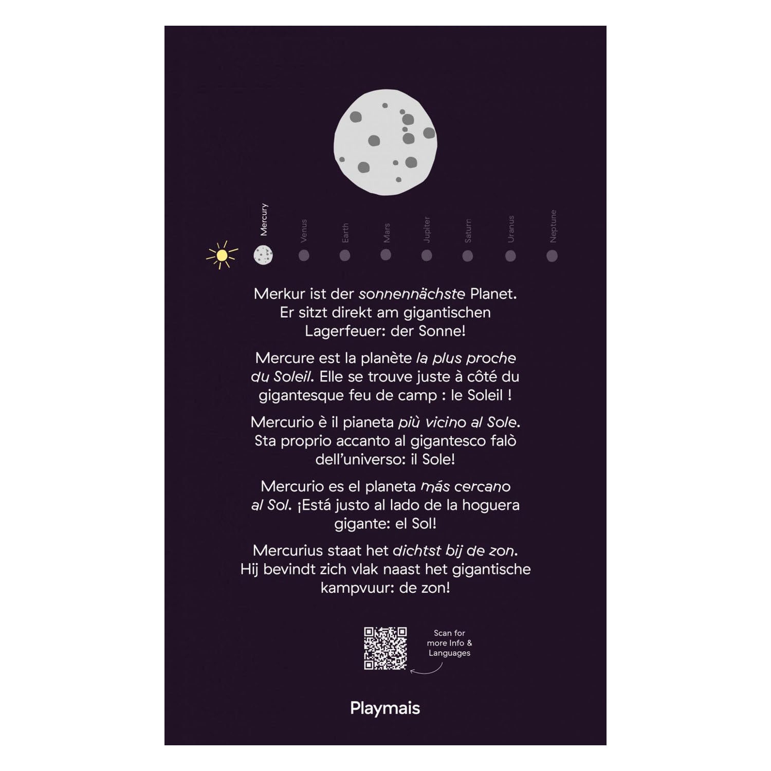 Le carte mosaico Playmais decorano il sistema solare