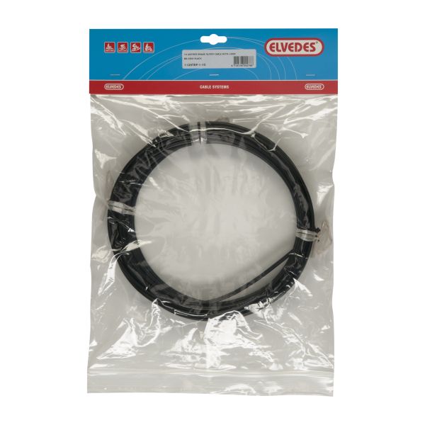 REM Elvedes de cable externo con revestimiento Ø5.0 mm 10 metros - negro (rollo)
