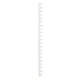 Binding spines gbc plastic a4 16mm white capacity 145 sheets