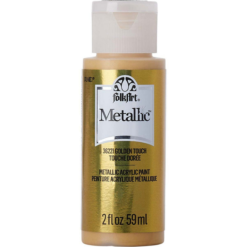 Folkart • vernice acrilica metallizzata tocco dorato 59ml