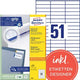 Etichette multifunzionali Avery Quickpeel 5100 pezzi bianche