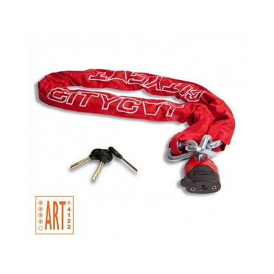 Lucchetto Citycat catena rossa 150cm art 4****