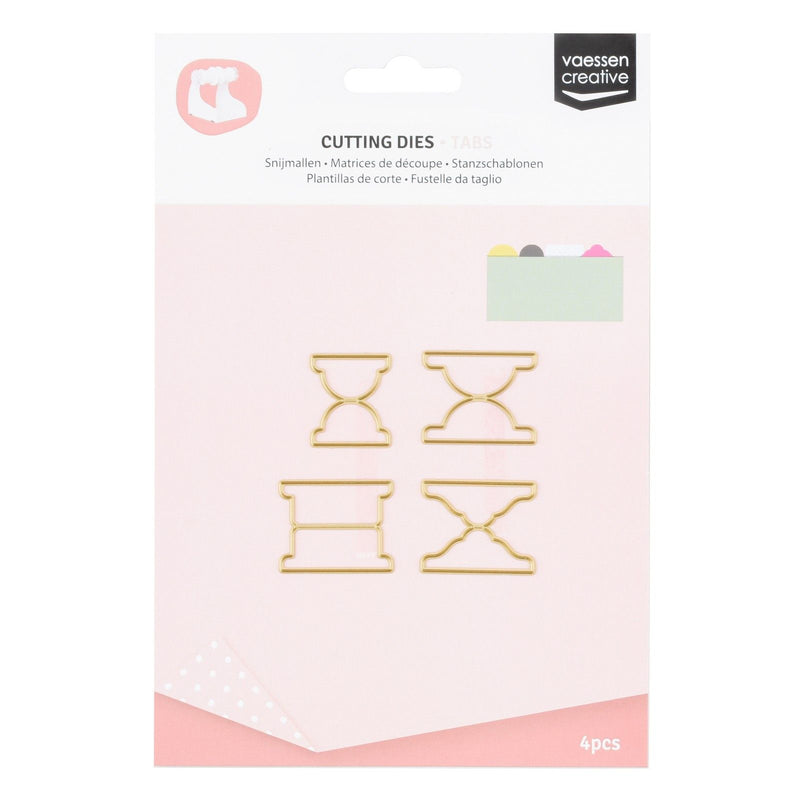 Vaessen creative • snijmallen rolodex tabs 4st.