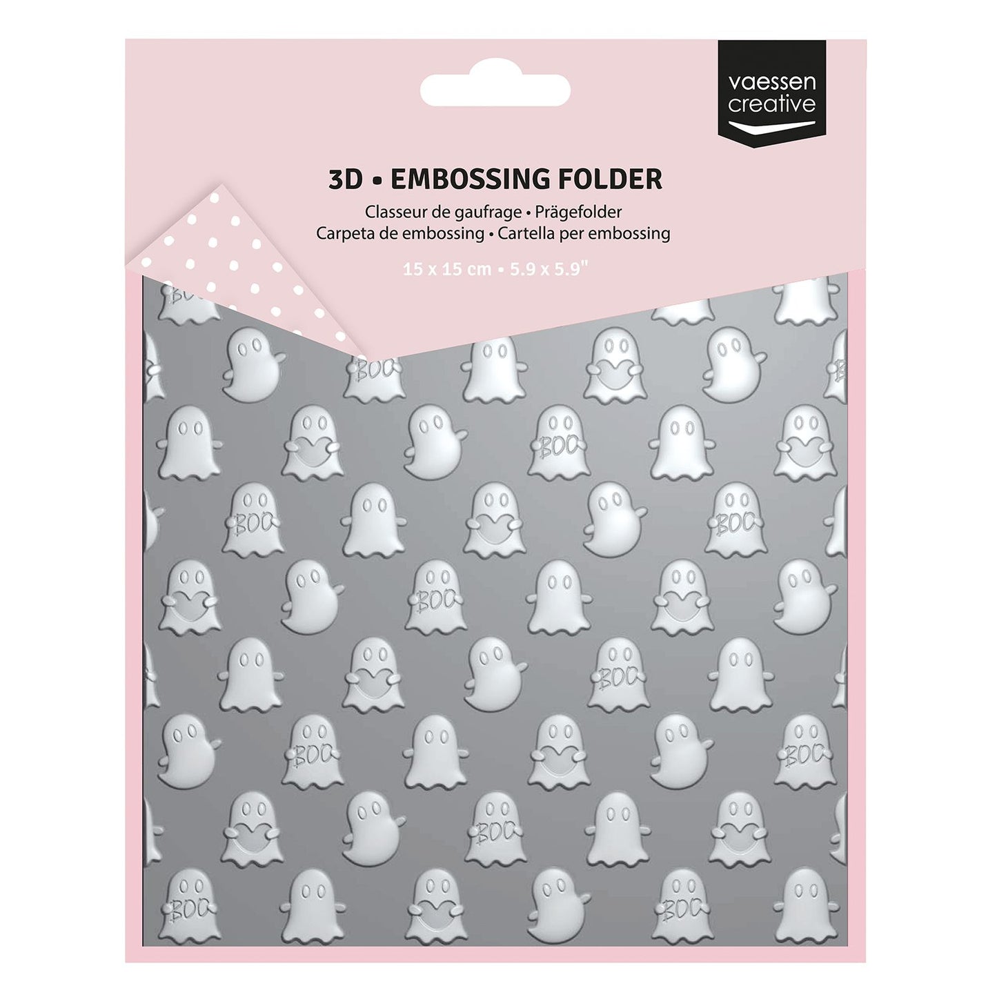 Vaessen creative • carpeta de embossing fantasmas 15x15cm 1º.
