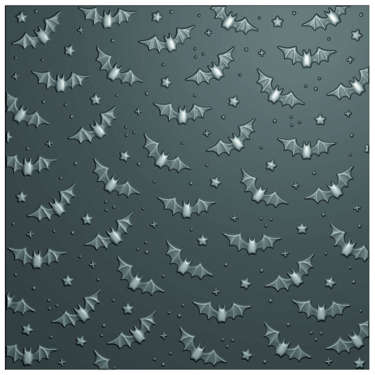 Vaessen creative • embossing folder vleermuizen 15x15cm 1st.