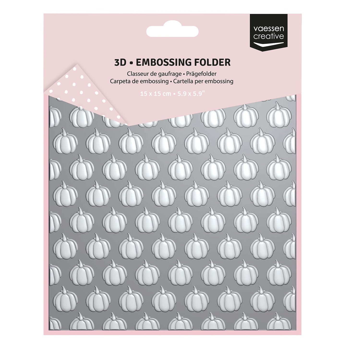 Vaessen creative • carpeta de estampado calabazas 15x15cm 1ud.