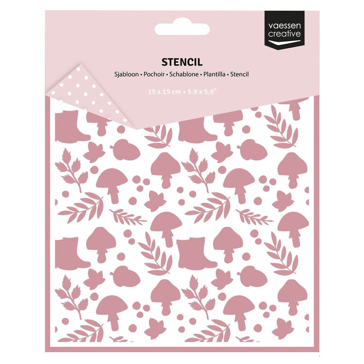 Vaessen creative • sjabloon herfstfiguren 15x15cm
