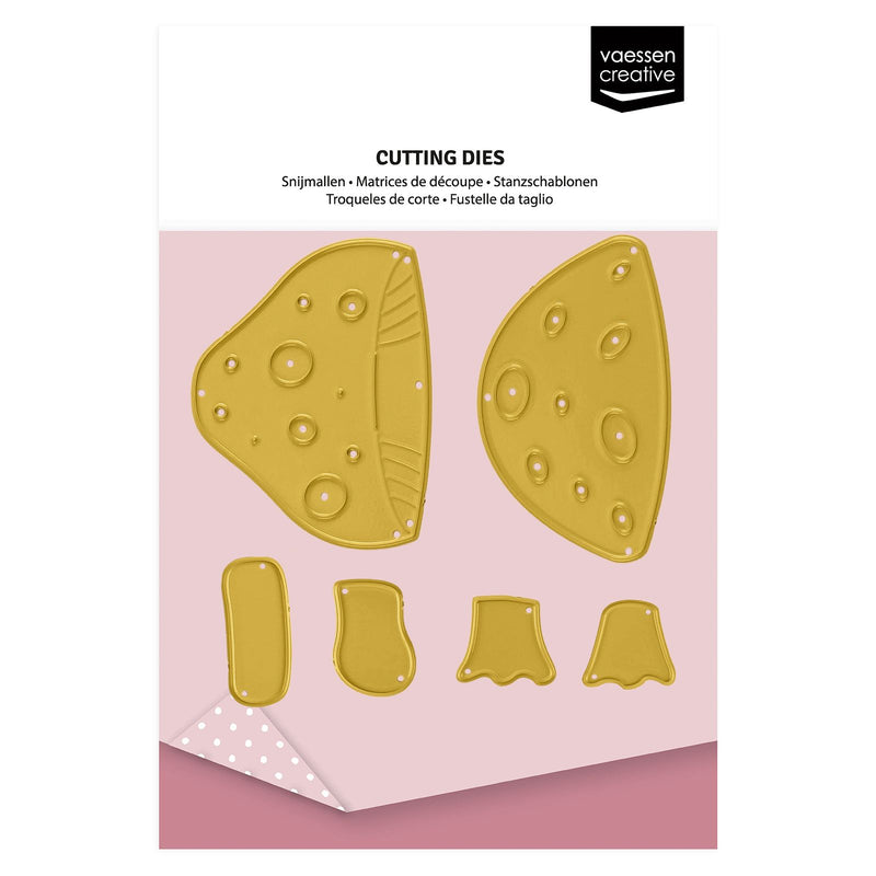 Vaessen creative • stampi da taglio per creare un fungo 6 pz.