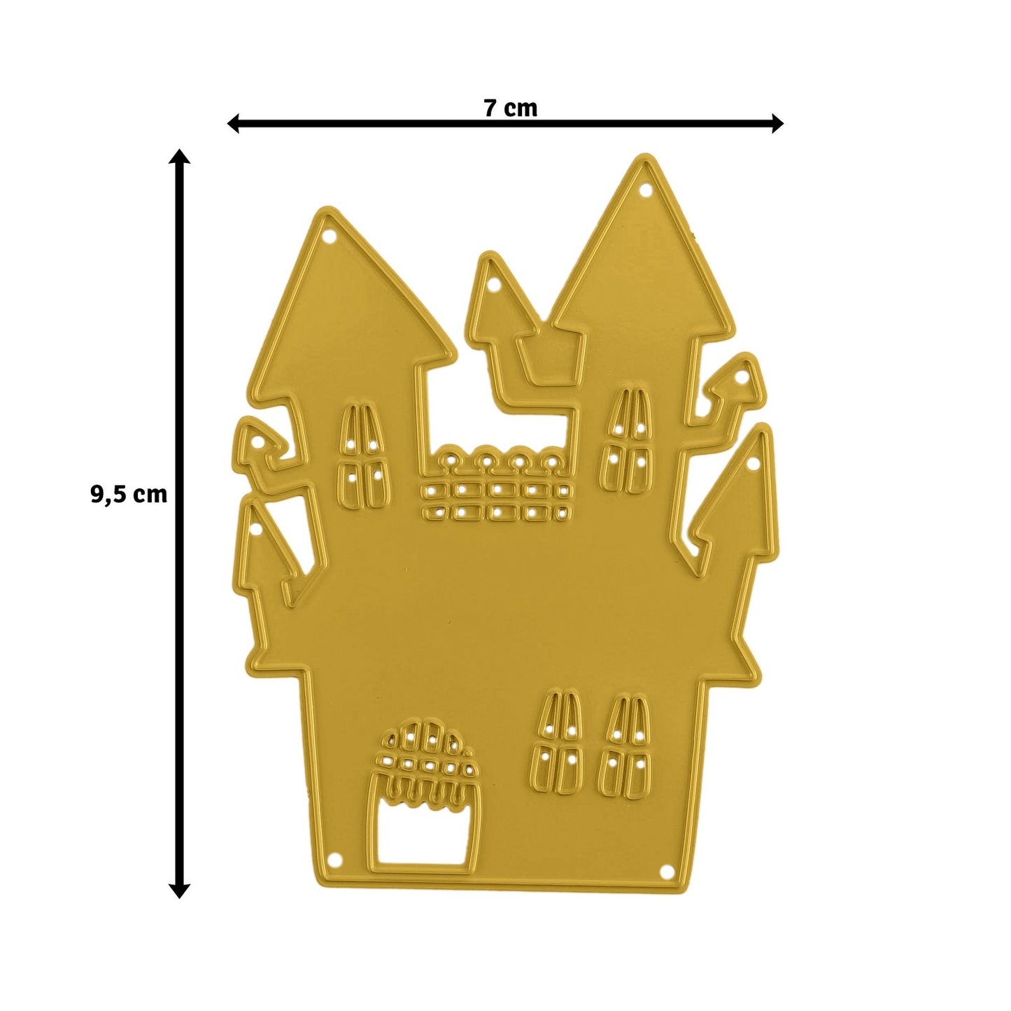 Vaessen creative • stampi da taglio casa stregata 7x9,5 cm