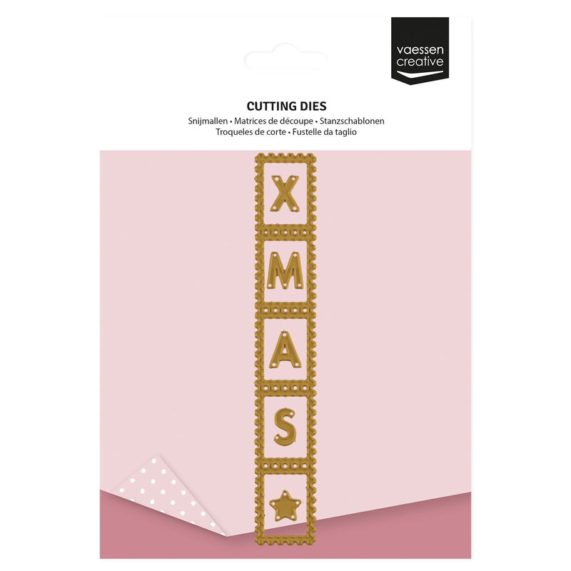 Vaessen creative • fustelle per timbri striscia 6 pz.