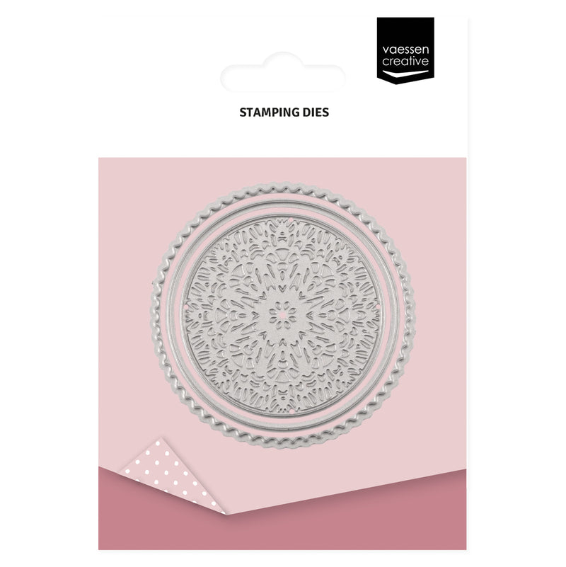 Vaessen creative • timbrare il timbro di carta circa ø5,4 cm 3 pz.