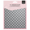 Vaessen creative • Cartella per goffratura 3D con stelle grafiche 15x15 cm