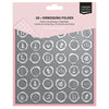 Vaessen creative • cartella per goffratura di timbri in cera 15x15 cm