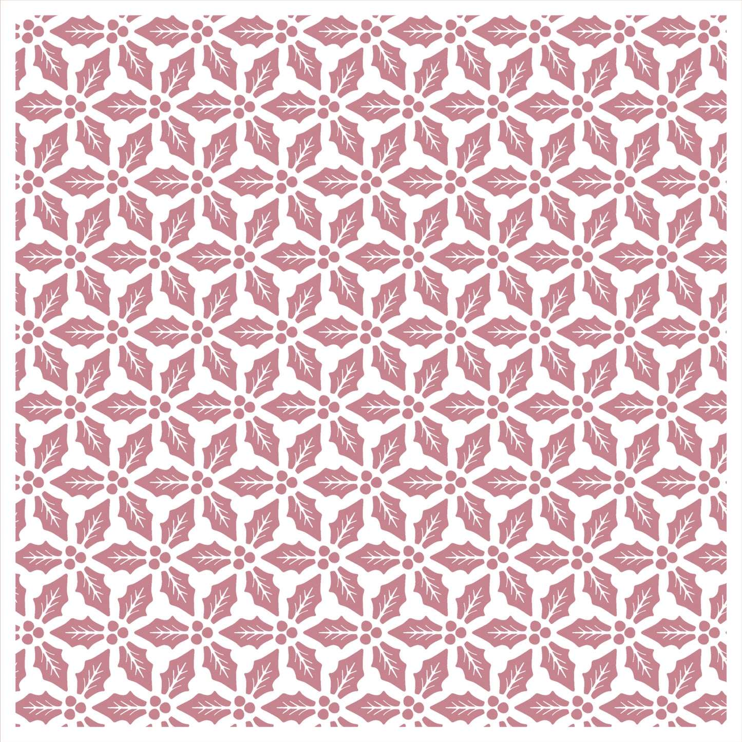 Vaessen creative • modello foglie di agrifoglio 15x15 cm