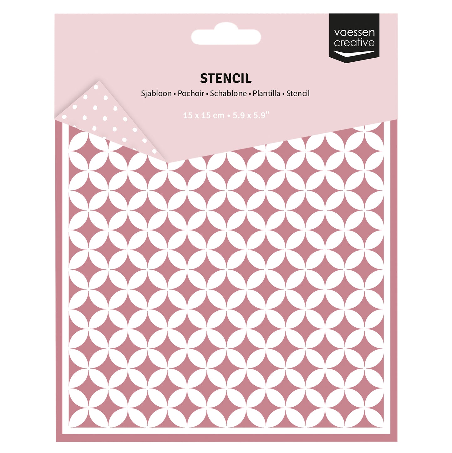 Vaessen creative • modello grafico stelle 15x15 cm