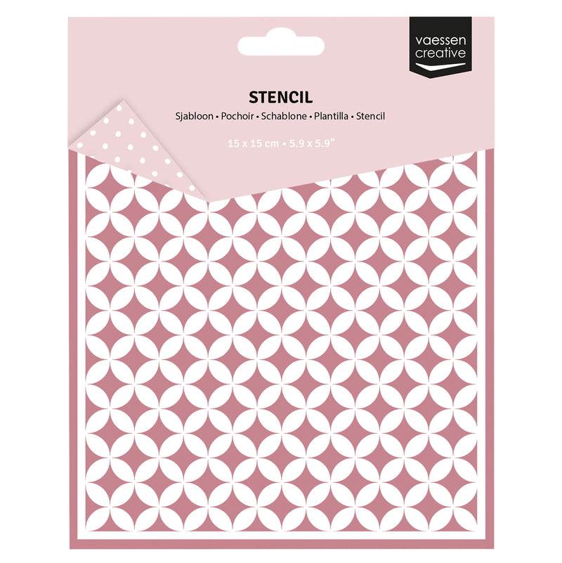 Vaessen creative • modello grafico stelle 15x15 cm