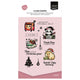 Vaessen creative • sellos transparentes panda claus 14 uds.