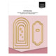 Vaessen creative • mini snij- en embossingmallen ronde banners labels 11st.