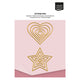 Vaessen creative • mini troqueles de corte estrellas corazones 10 piezas.