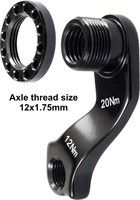 derailleurhanger GH-199 KTM 60 mm zwart