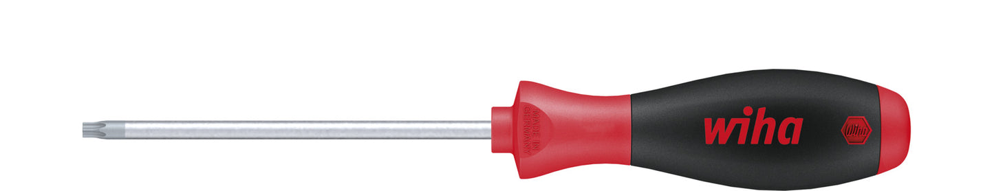 Wiha 362tr09 schroevendraaier softfinish torx® tamper resistant (met boring) met ronde kling t9h x 60 mm - 03108