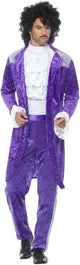 Disfraz de príncipe morado de los años 80 de Smiffys - talla xl