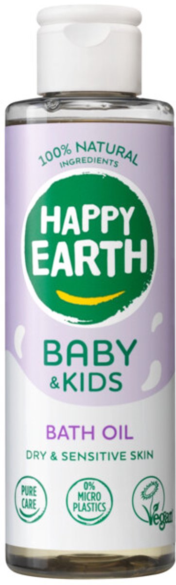 Happy earth baby kids 100% natural bath oil 150 ml