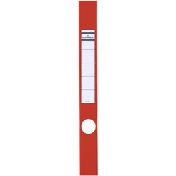 Etichetta dorso Ordner durevole 60x390mm rossa 10 pezzi