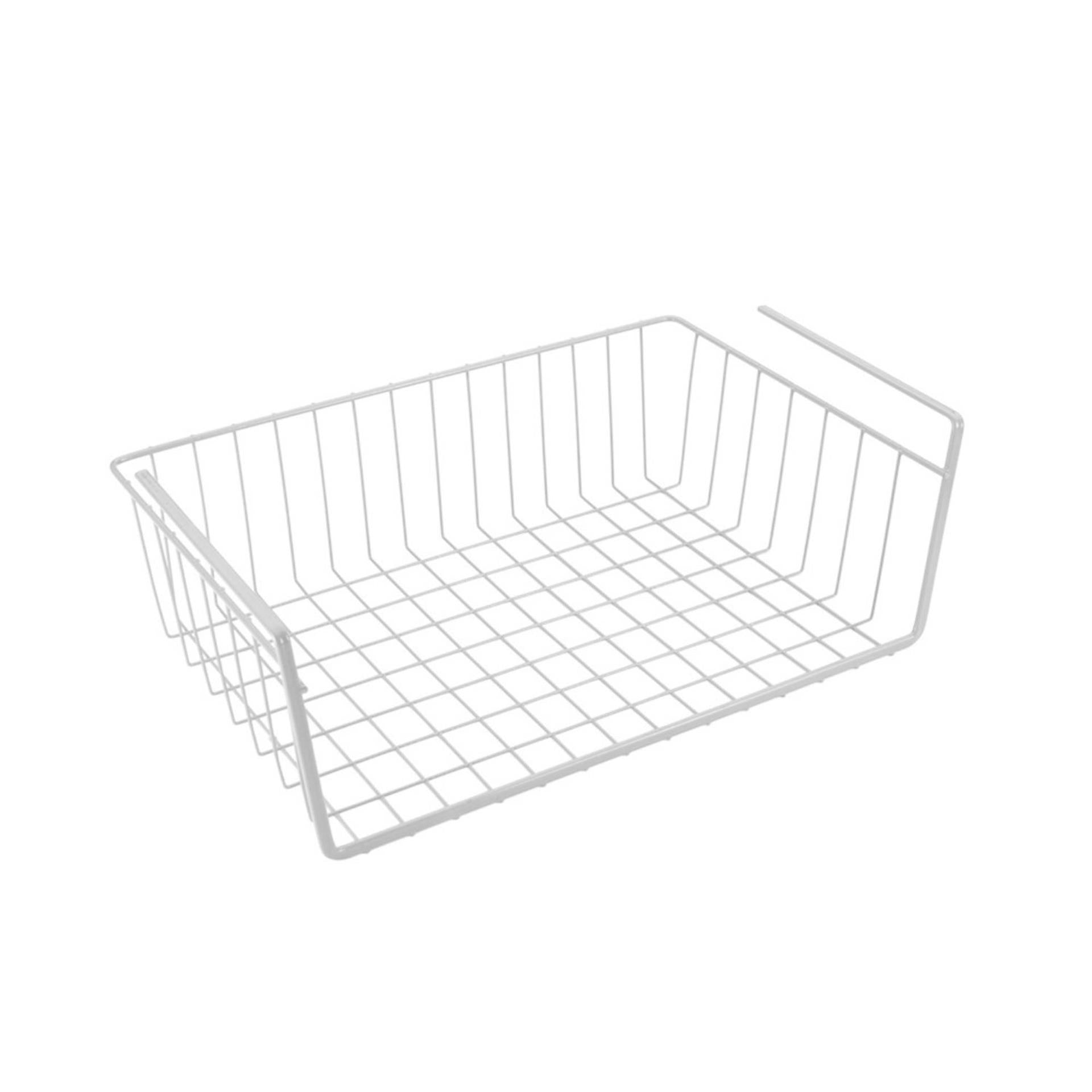 Metaltex Metaltex Hang Canasta 40x26x14 cm de metal blanco
