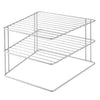 Metaltex Metaltex Space Line Plate Rack 2 pisos 25x25x19 cm de plata